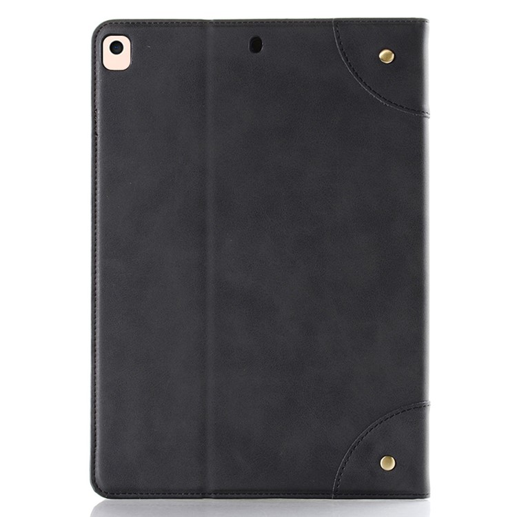 Retro Book Pattern Wallet Tablet Casing Para Ipad 10.2 (2021)/(2020)/(2019) - Negro-7