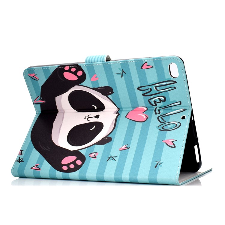 estuche de tableta de cuero de patrones para ipad 10.2 (2021)/(2020)/(2019) / ipad pro 10.5 pulgadas (2017) / ipad air 10.5 pulgadas (2019) - panda