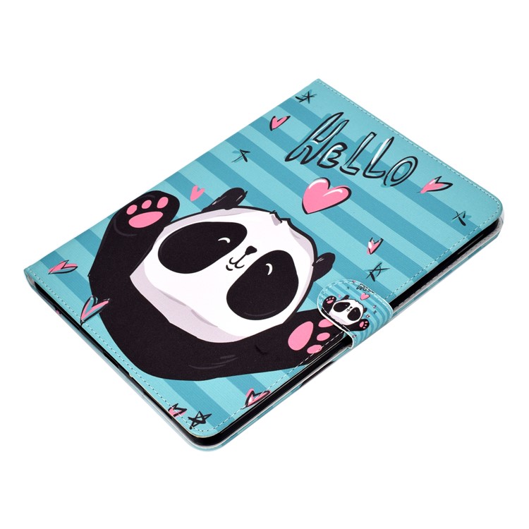 estuche de tableta de cuero de patrones para ipad 10.2 (2021)/(2020)/(2019) / ipad pro 10.5 pulgadas (2017) / ipad air 10.5 pulgadas (2019) - panda