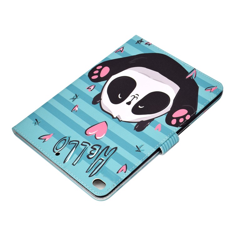 estuche de tableta de cuero de patrones para ipad 10.2 (2021)/(2020)/(2019) / ipad pro 10.5 pulgadas (2017) / ipad air 10.5 pulgadas (2019) - panda