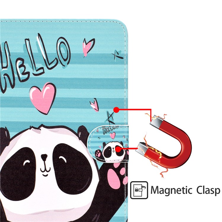 Pattern Leather Tablet Case for iPad 10.2 (2019) / iPad Pro 10.5-inch (2017) / iPad Air 10.5-inch (2019) - Panda-8