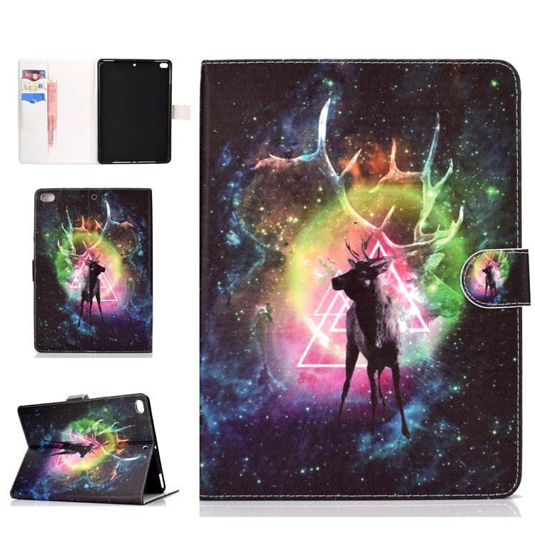 Pattern Leather Tablet Case for iPad 10.2 (2019) / iPad Pro 10.5-inch (2017) / iPad Air 10.5-inch (2019) - Elk-1