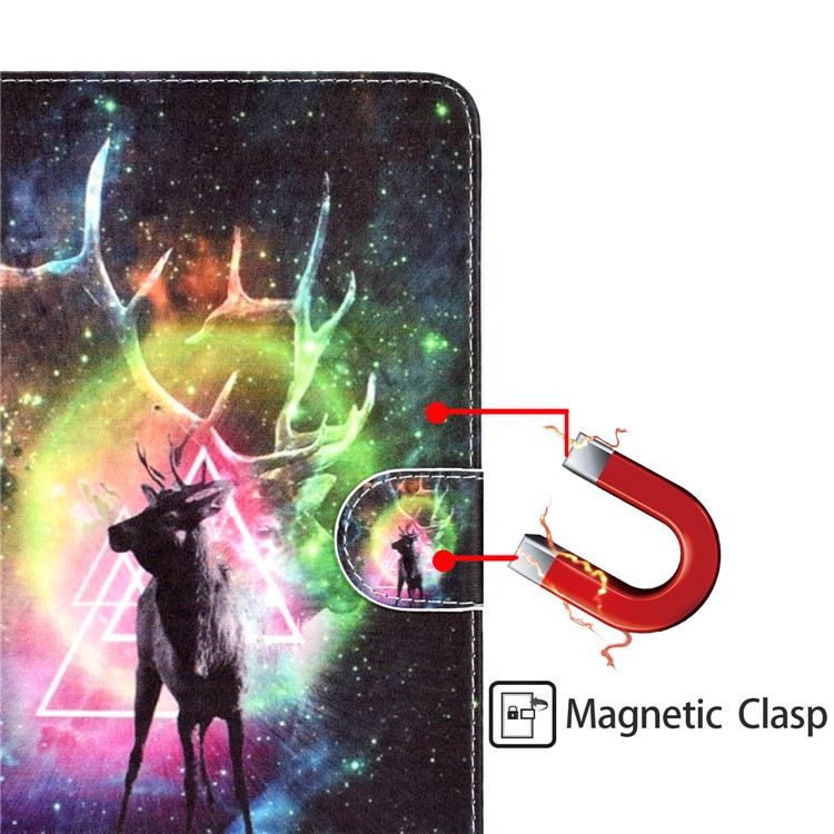 Pattern Leather Tablet Case for iPad 10.2 (2019) / iPad Pro 10.5-inch (2017) / iPad Air 10.5-inch (2019) - Elk-8