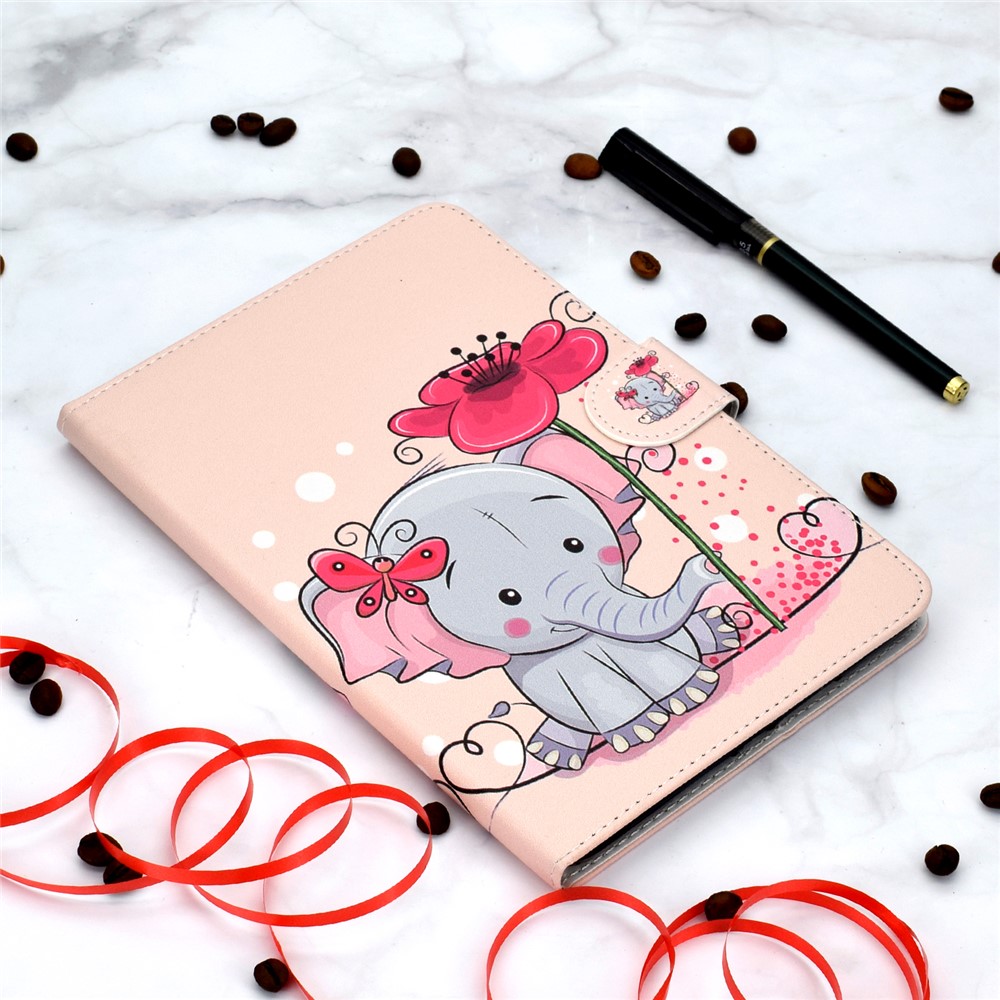 Pattern Leather Tablet Case for iPad 10.2 (2019) / iPad Pro 10.5-inch (2017) / iPad Air 10.5-inch (2019) - Elephant-7