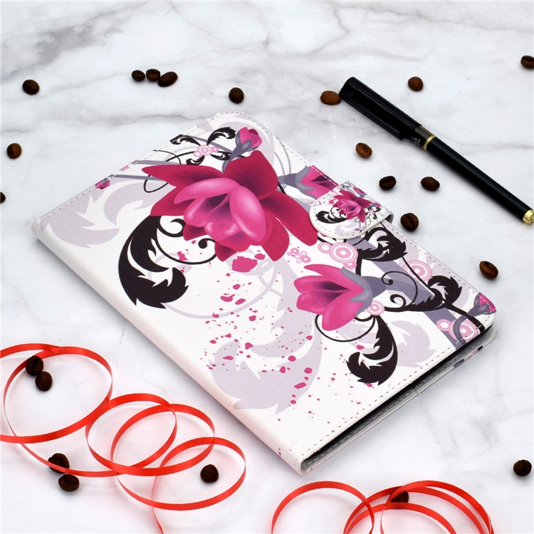 Pattern Leather Tablet Case for iPad 10.2 (2019) / iPad Pro 10.5-inch (2017) / iPad Air 10.5-inch (2019) - Flower-7