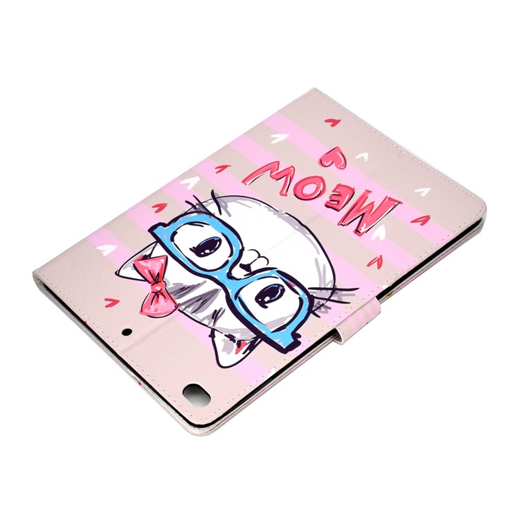 Pattern Leather Tablet Case for iPad 10.2 (2019) / iPad Pro 10.5-inch (2017) / iPad Air 10.5-inch (2019) - Cat Face-6