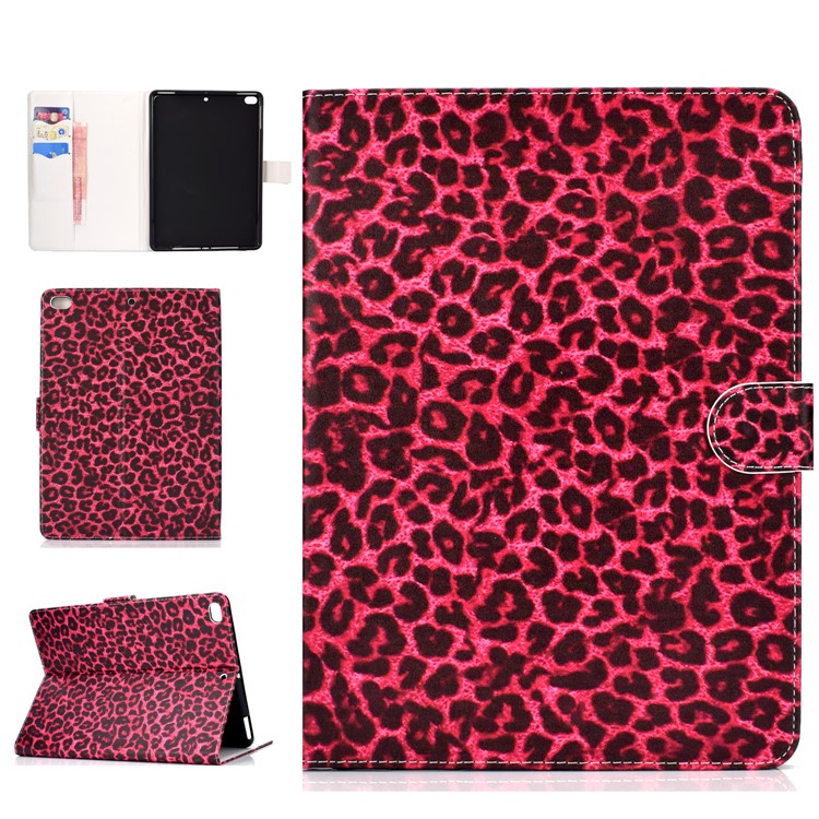 Pattern Leather Tablet Case for iPad 10.2 (2019) / iPad Pro 10.5-inch (2017) / iPad Air 10.5-inch (2019) - Red Leopard Texture-1