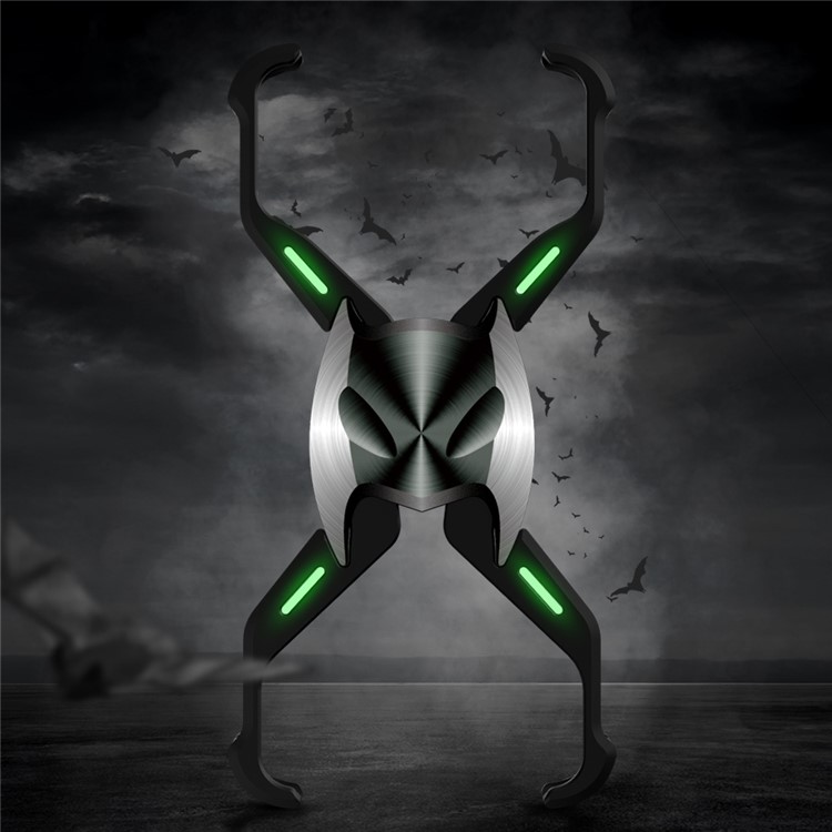 R-JUST X-Shaped Luminous Batman Magnetic Metal Phone Case for Apple iPhone 11 Pro Max 6.5 inch-2