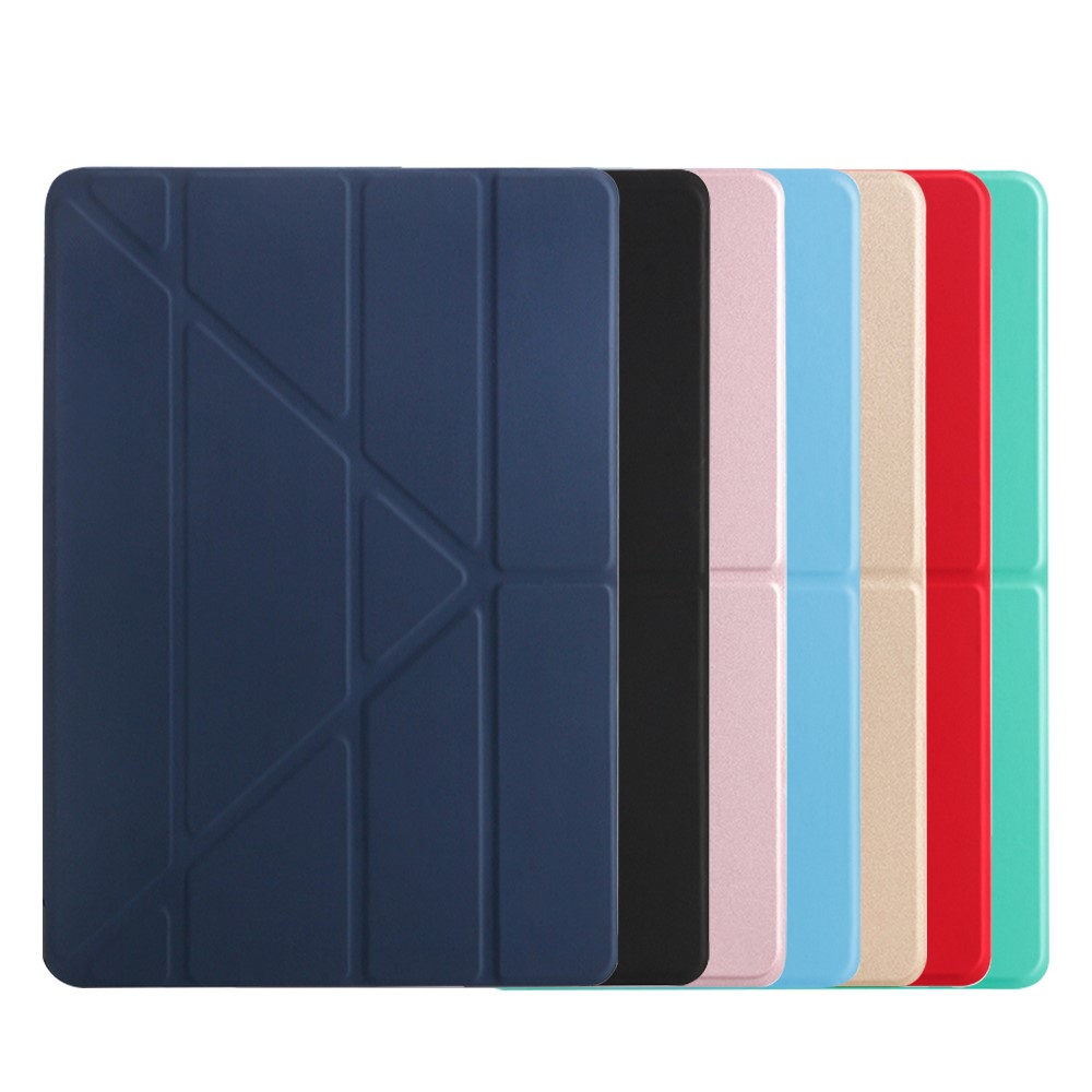 Origami Stand Leather Smart Case Shell for iPad 10.2 (2019) - Green-2