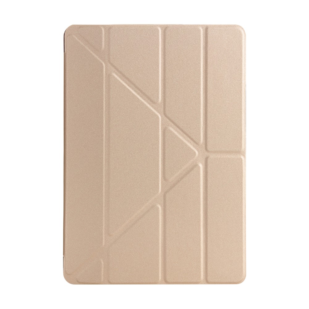 Origami Stand Leather Smart Case Shell for iPad 10.2 (2019) -
Gold-1
