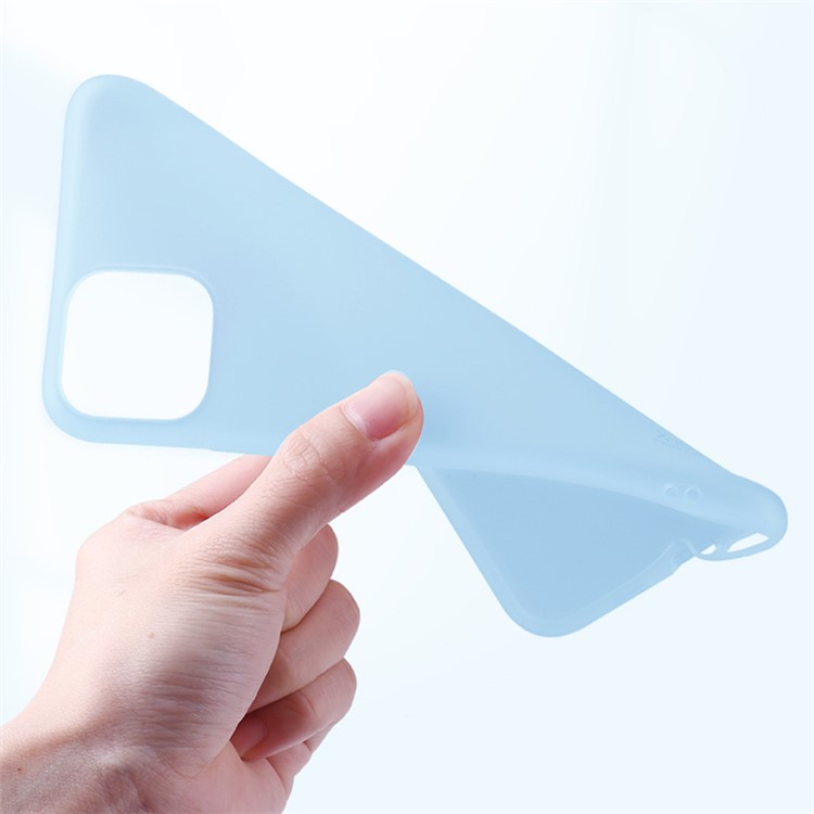 Color Matte Ultra-thin Soft Shell TPU Phone Case for Apple iPhone 11 6.1 inch - Blue-4