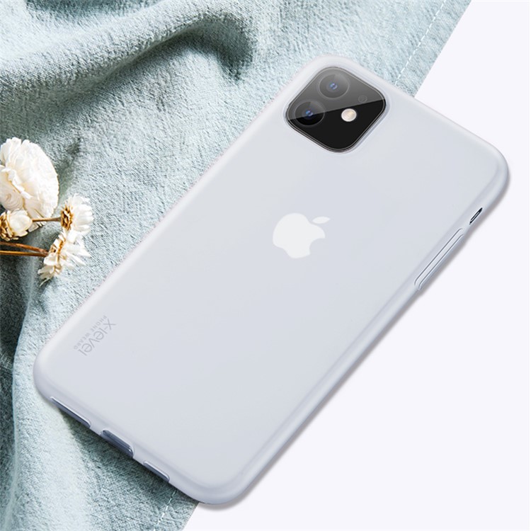 Color Matte Ultra-thin Soft Shell TPU Phone Case for Apple iPhone 11 6.1 inch - White-1