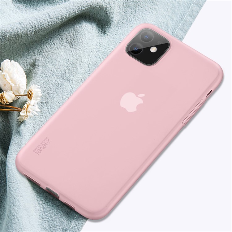 Color Matte Ultra-thin Soft Shell TPU Phone Case for Apple iPhone 11 6.1 inch - Pink-1