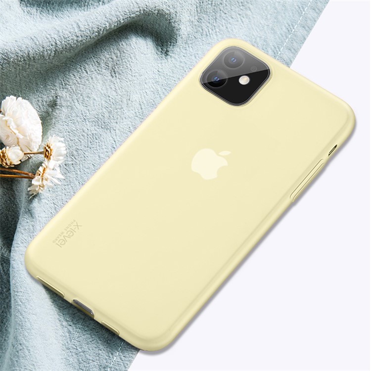 Color Matte Ultra-thin Soft Shell TPU Phone Case for Apple iPhone 11 6.1 inch - Yellow-1