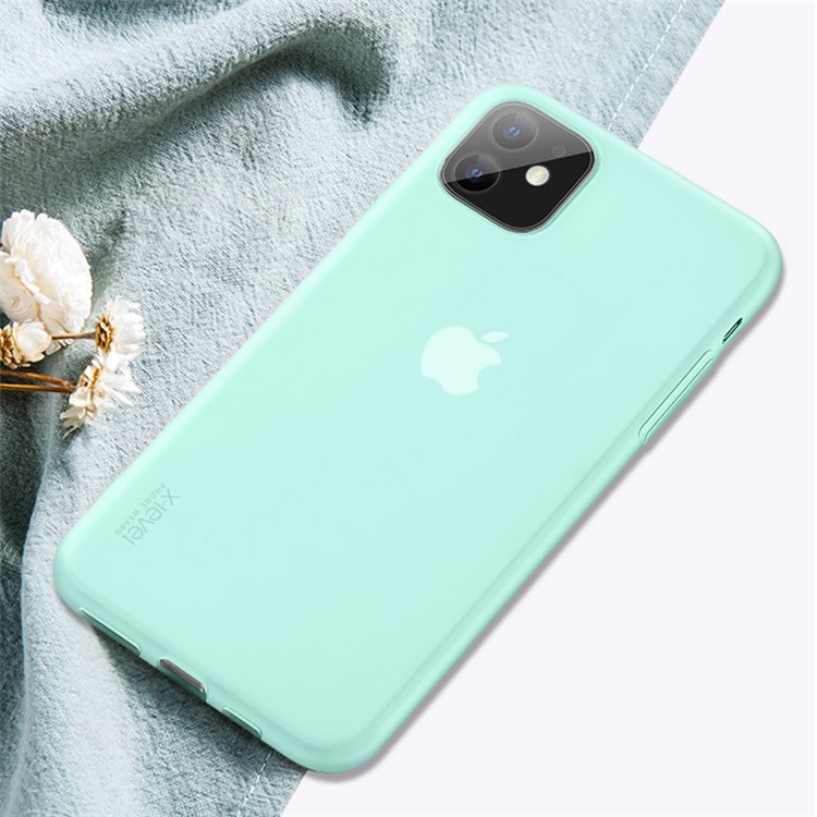 Color Matte Ultra-thin Soft Shell TPU Phone Case for Apple iPhone 11 6.1 inch - Cyan-1