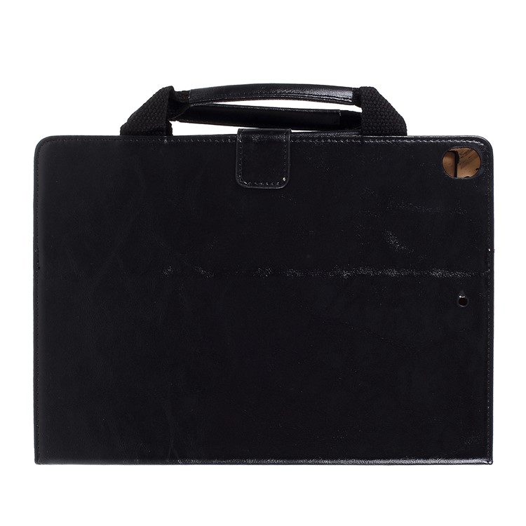 Handbag Leather Tablet Cover Wallet for Apple iPad 10.2 (2019) - Black-3