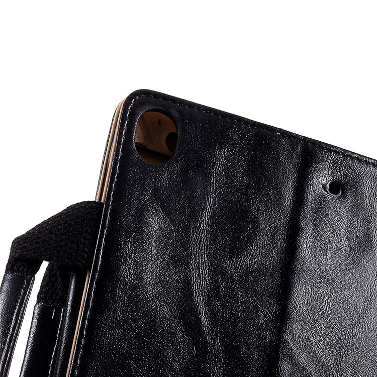 Handbag Leather Tablet Cover Wallet for Apple iPad 10.2 (2019) - Black-4