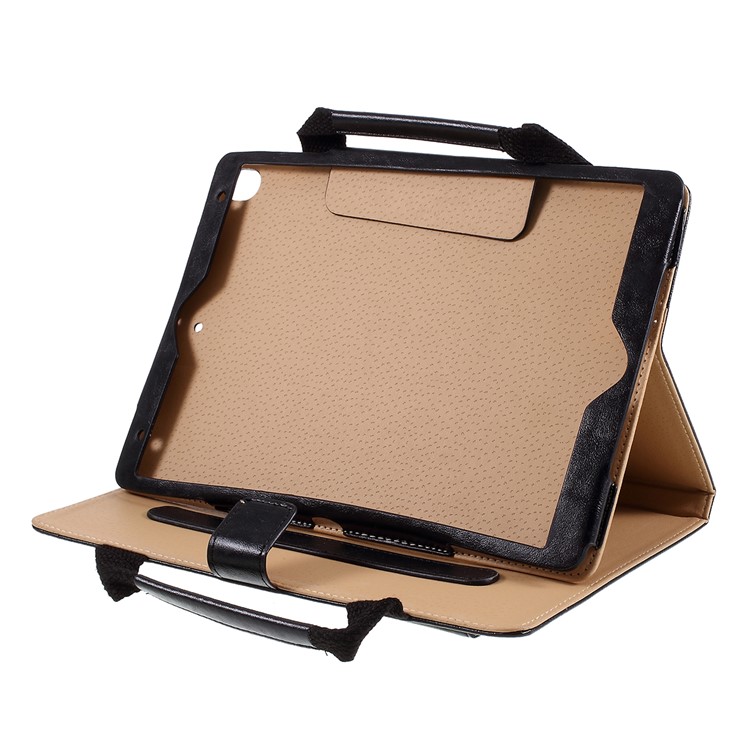 Handbag Leather Tablet Cover Wallet for Apple iPad 10.2 (2019) - Black-7