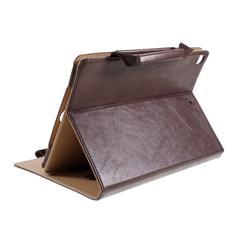 Handbag Leather Tablet Cover Wallet for Apple iPad 10.2 (2019) - Brown-7