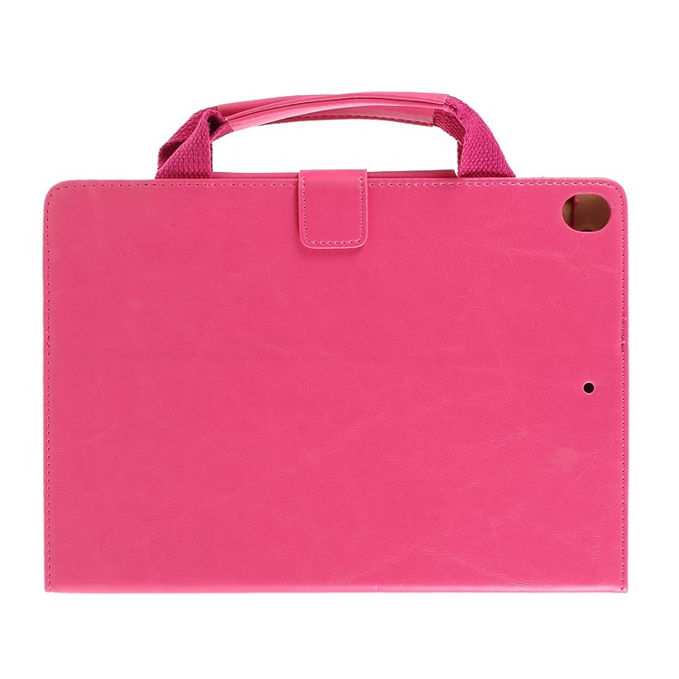 Handbag Leather Tablet Cover Wallet for Apple iPad 10.2 (2019) - Rose-3