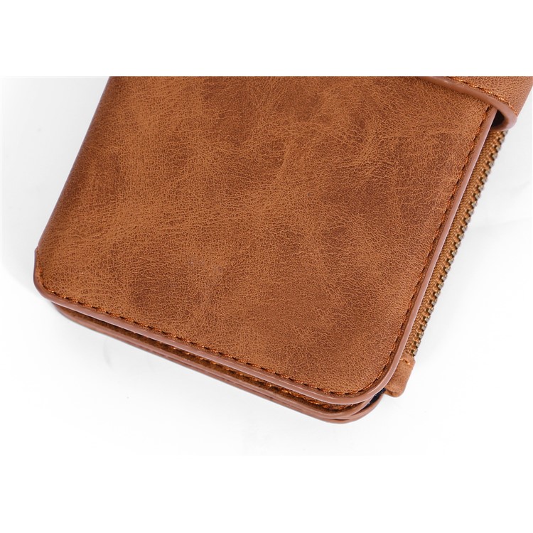 MEGSHI 007 Series Multi-functional Wallet Leather Phone Cover for iPhone 11 Pro 5.8-inch - Brown-12