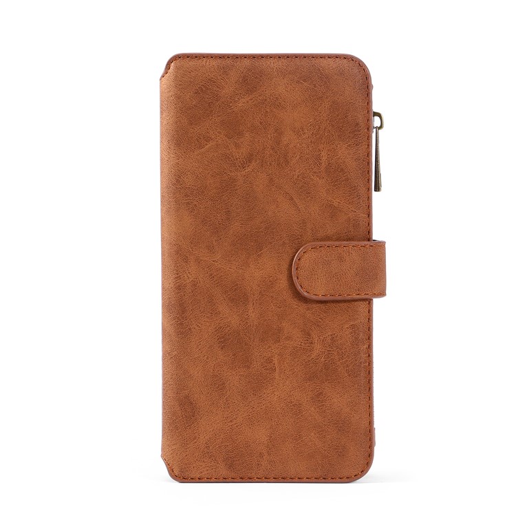 MEGSHI 007 Series Multi-functional Wallet Leather Phone Cover for iPhone 11 Pro 5.8-inch - Brown-4