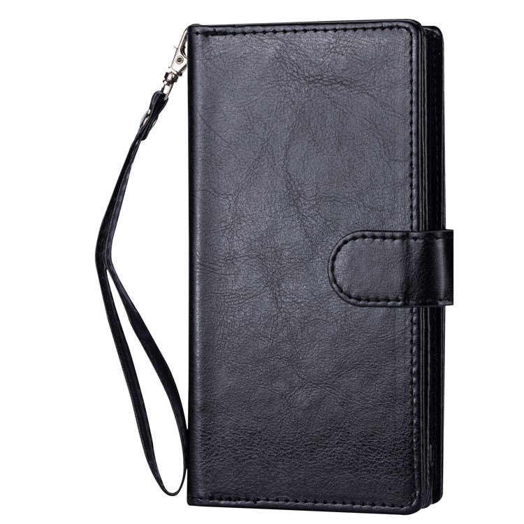 Detachable 9 Card Slots Leather Wallet Case for iPhone 11 Pro Max 6.5 inch (2019) - Black-6