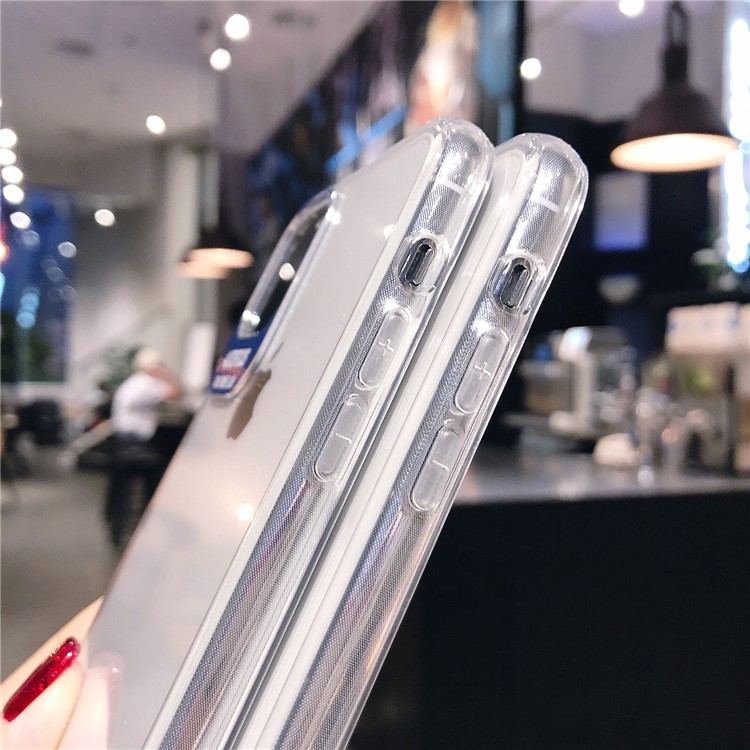 Camera Lens Ring Dropproof TPU + Acrylic Clear Case Cover for iPhone 11 Pro 5.8 inch (2019) - Blue-2