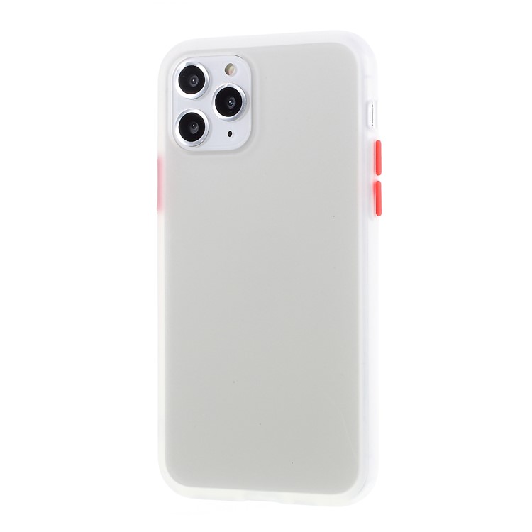 Matte Skin Drop-resistant PC + TPU Hybrid Phone Case for iPhone 11 Pro Max 6.5-inch - White-2