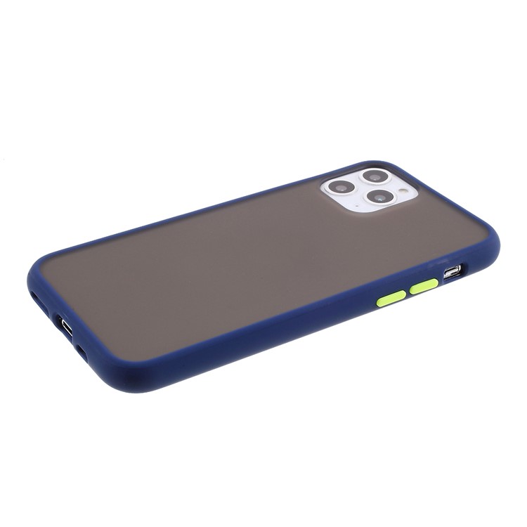 Matte Skin Drop-resistant PC + TPU Hybrid Phone Case for iPhone 11 Pro Max 6.5-inch - Blue-4