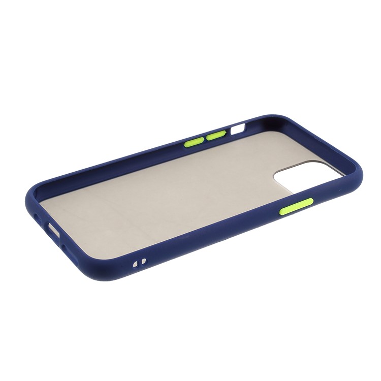 Matte Skin Drop-resistant PC + TPU Hybrid Phone Case for iPhone 11 Pro Max 6.5-inch - Blue-5