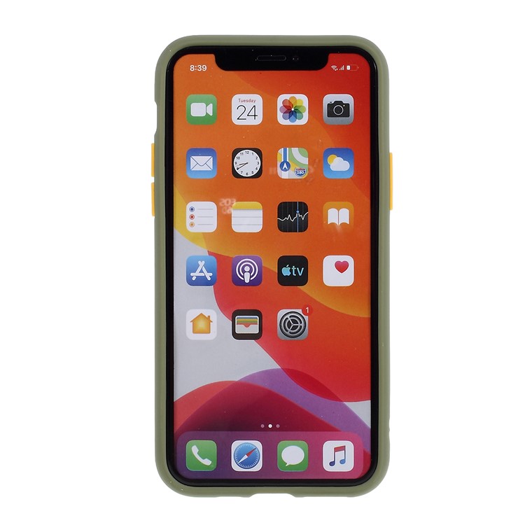 Matte Skin Drop-resistant PC + TPU Protection Phone Case for iPhone 11 Pro 5.8 inch - Green-3