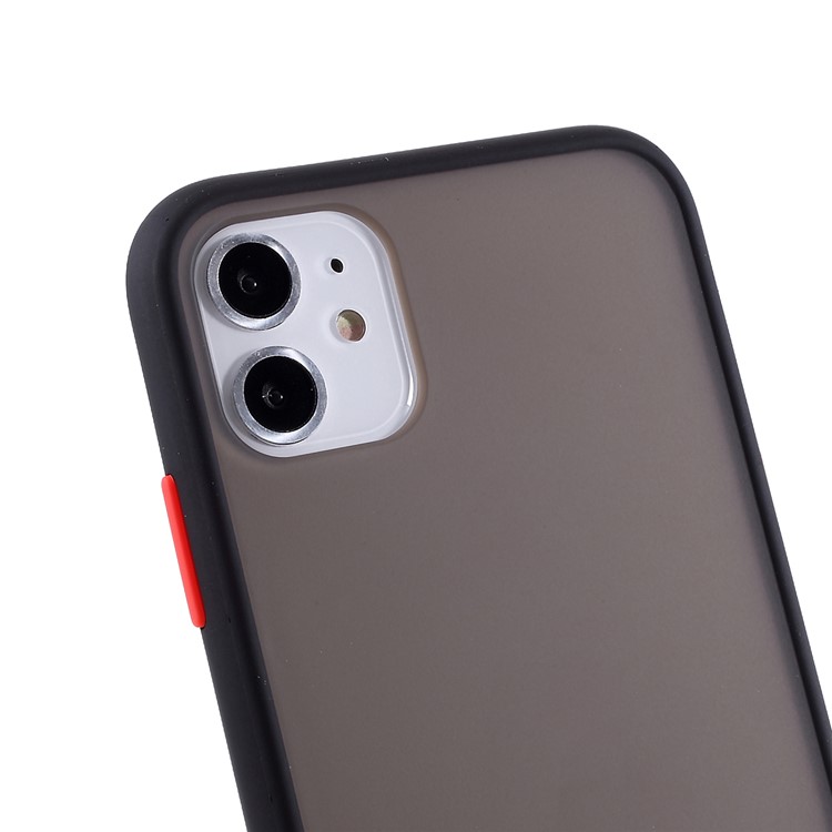Matte Skin Drop-resistant PC + TPU Protection Phone Case Cover for iPhone 11 6.1 inch - Black-3