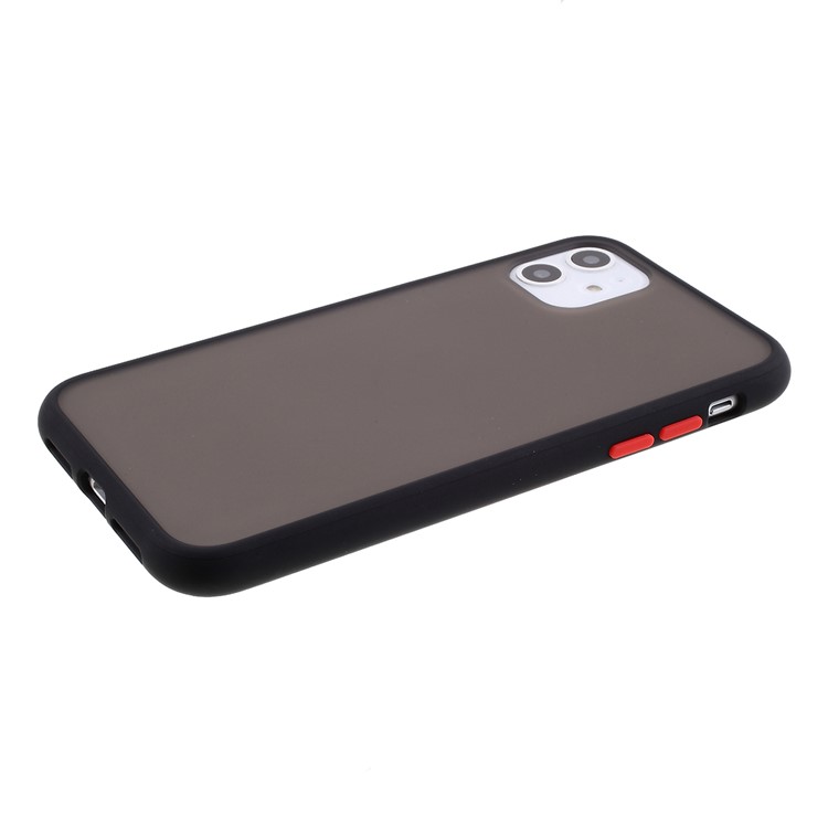 Matte Skin Drop-resistant PC + TPU Protection Phone Case Cover for iPhone 11 6.1 inch - Black-4
