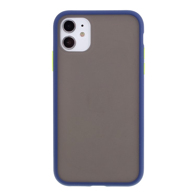 Matte Skin Drop-resistant PC + TPU Protection Phone Case Cover for iPhone 11 6.1 inch - Blue-1