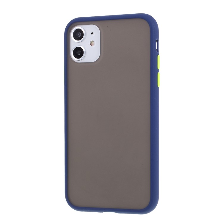 Matte Skin Drop-resistant PC + TPU Protection Phone Case Cover for iPhone 11 6.1 inch - Blue-2