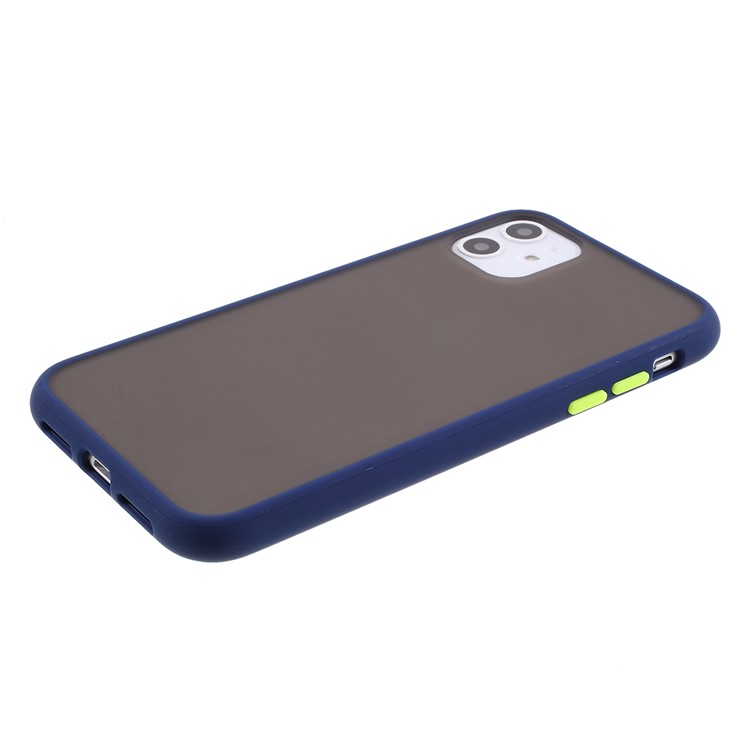 Matte Skin Drop-resistant PC + TPU Protection Phone Case Cover for iPhone 11 6.1 inch - Blue-4