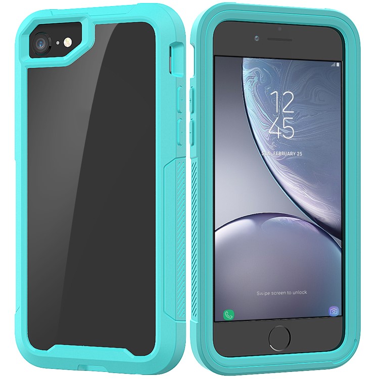 Wholesale Vivid Color TPU Bumper + PC + Clear Acrylic Back Phone Case