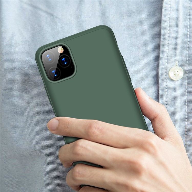 GKK Detachable 3-Piece Matte Hard PC Case for iPhone 11 Pro 5.8-inch - Green-2