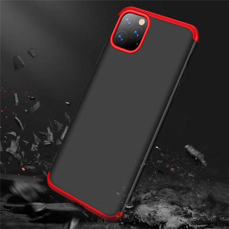GKK Detachable 3-Piece Matte Hard PC Case for iPhone 11 Pro 5.8-inch - Red / Black-6