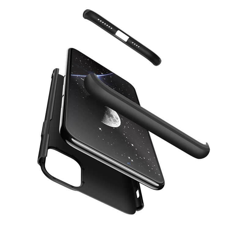 GKK Detachable 3-Piece Matte Hard PC Case for iPhone 11 Pro 5.8-inch - All Black-3