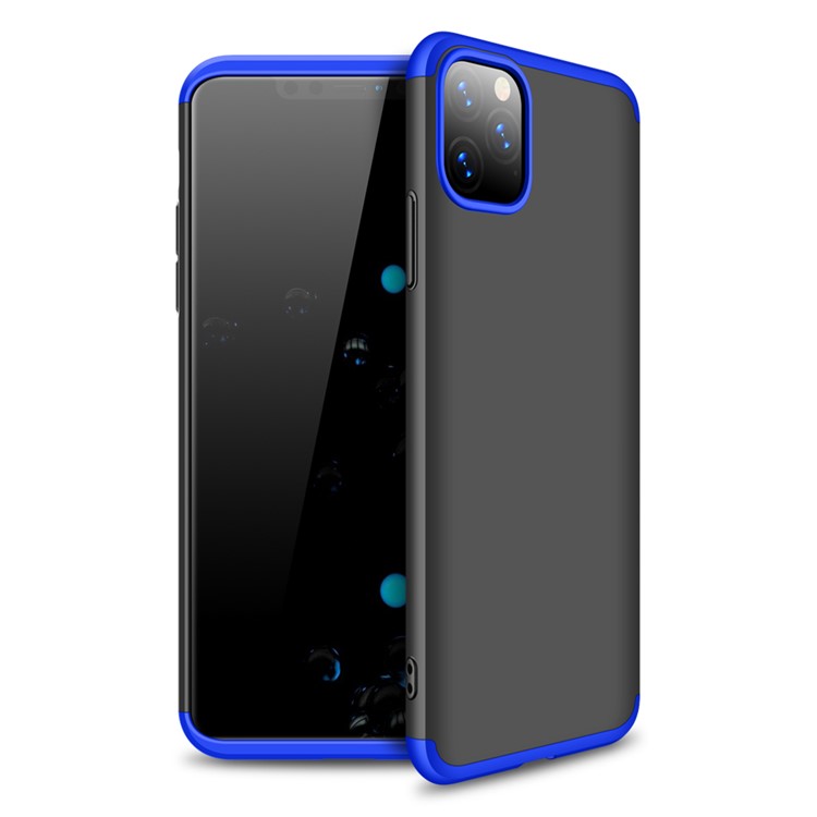 GKK Detachable 3-Piece Matte Hard PC Case for iPhone 11 Pro 5.8-inch - Black / Blue-1