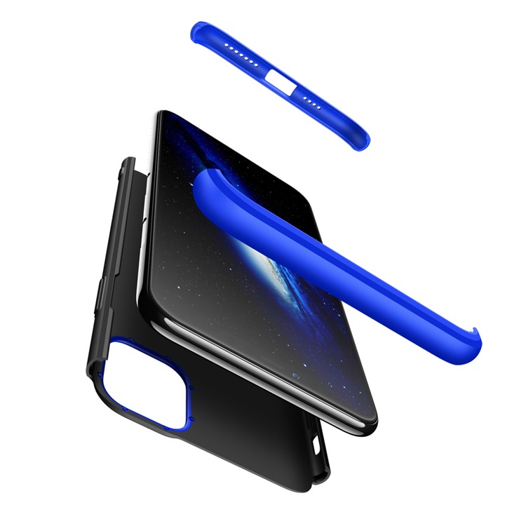 GKK Detachable 3-Piece Matte Hard PC Case for iPhone 11 Pro 5.8-inch - Black / Blue-3