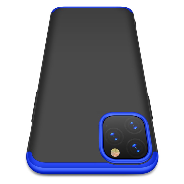 GKK Detachable 3-Piece Matte Hard PC Case for iPhone 11 Pro 5.8-inch - Black / Blue-4