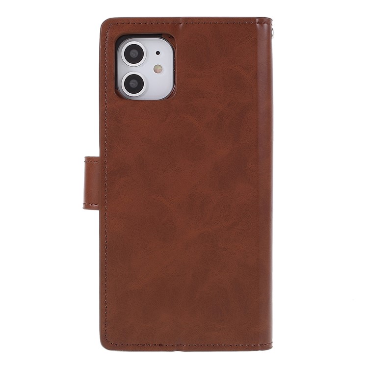 MERCURY GOOSPERY Detachable 2-in-1 PU Leather Wallet Mobile Cover for iPhone 11 6.1 inch - Brown-3