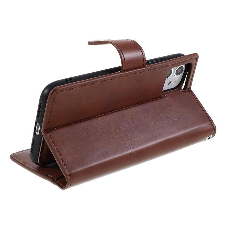 MERCURY GOOSPERY Detachable 2-in-1 PU Leather Wallet Mobile Cover for iPhone 11 6.1 inch - Brown-6
