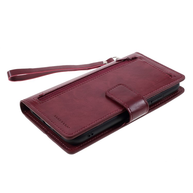 MERCURY GOOSPERY Amovible Pochette En Cuir 2-en-1 PU Couvercle Mobile Pour Iphone 11 6,1 Pouce - Rouge-4