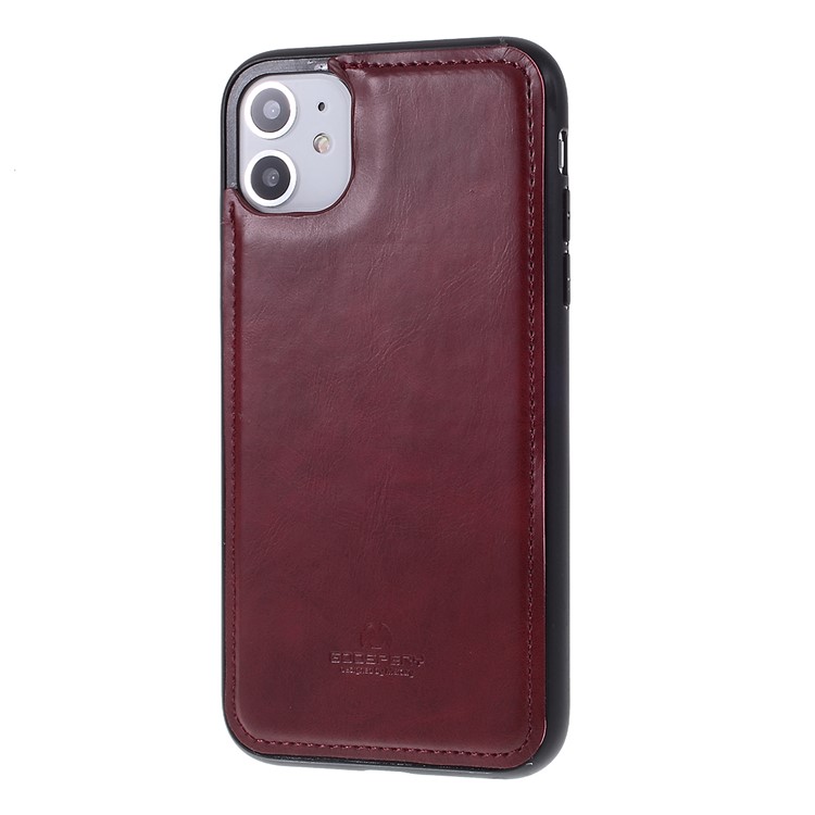 MERCURY GOOSPERY Amovible Pochette En Cuir 2-en-1 PU Couvercle Mobile Pour Iphone 11 6,1 Pouce - Rouge-7