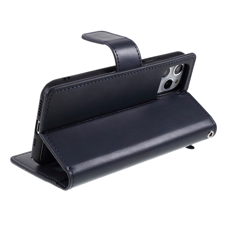 Detachable 2-in-1 PU Leather Shell for iPhone 11 Pro 5.8 inch - Blue-6