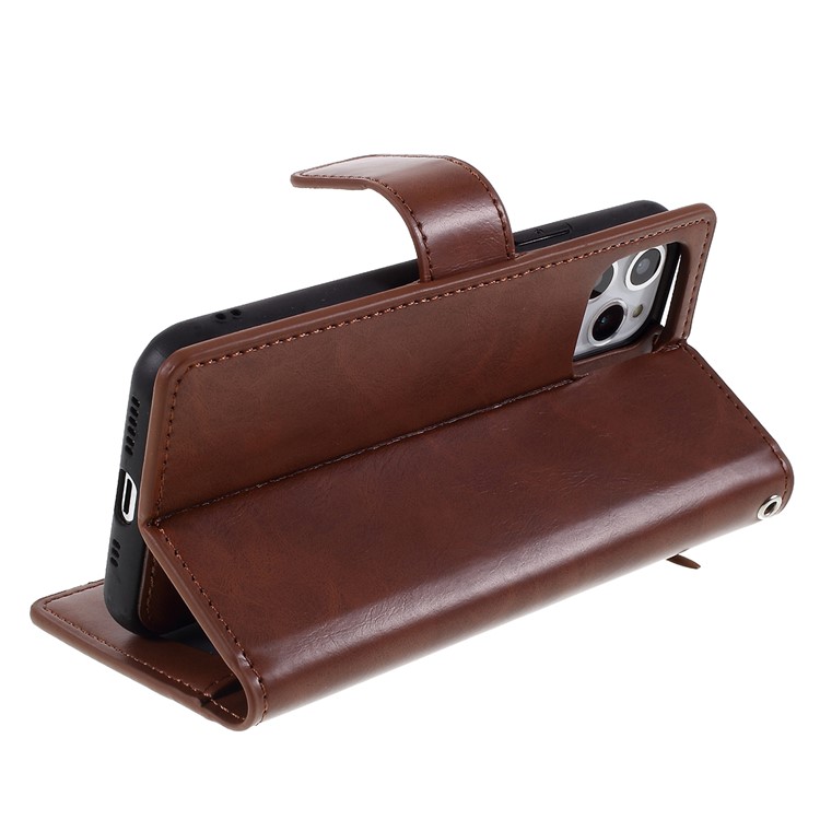 Detachable 2-in-1 PU Leather Shell for iPhone 11 Pro 5.8 inch - Brown-6